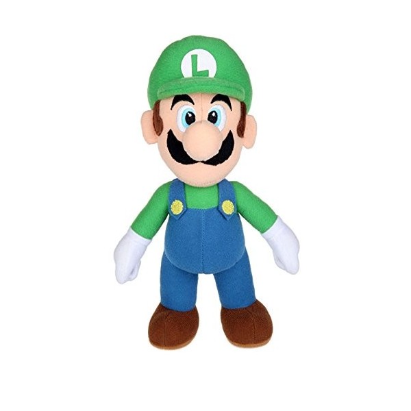Super Mario-Kong-Luigi-Toad-Yoshi, Peluche, Peluches, 5 Personnages Disponibles! Luigi :38cm 