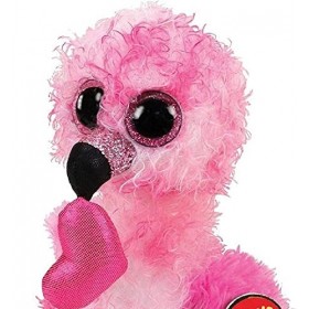 Ty- Beanie Boos-Peluche Dainty Le Flamant Rose 15cm, TY36686, Multicolore