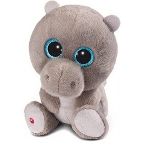 NICI Doudou - Peluche GLUBSCHIS Hippopotame Anso 15cm, avec des Grands Yeux Scintillants