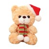 Toyvian Ours De Noël Cadeau De Fête De Noël Poupée en Peluche Saint Valentin Décor De Poupée Ours Animal en Peluche De Noël O