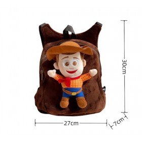 LAARNT 30cm Cartoon Anime Sac à Dos En Peluche, Doux Anime De Dessin Animé Sac éCole Scolaire, Cartable Doux Sac DéPaule Pou