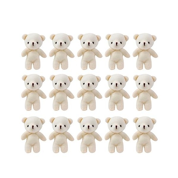 TOYANDONA 18 Pièces Mini Ours en Peluche Poupée Ours en Peluche Mini Ours en Peluche Petite Poupée en Peluche Ours Jouets Ani