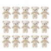 TOYANDONA 18 Pièces Mini Ours en Peluche Poupée Ours en Peluche Mini Ours en Peluche Petite Poupée en Peluche Ours Jouets Ani