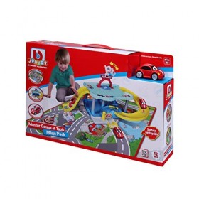 BB Junior- May Cheong Group Mega Pack 1 Enfant dès 12 mois-88612, 88612, Mon 1er Garage + Tapis + Véhicule