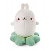 NICI Peluche MOLANG Piu Piu sur Une Feuille de trèfle 10cm