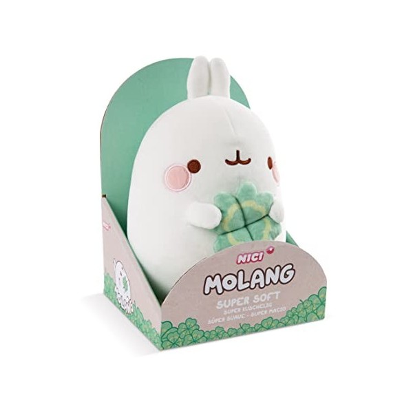 NICI Peluche MOLANG Piu Piu sur Une Feuille de trèfle 10cm