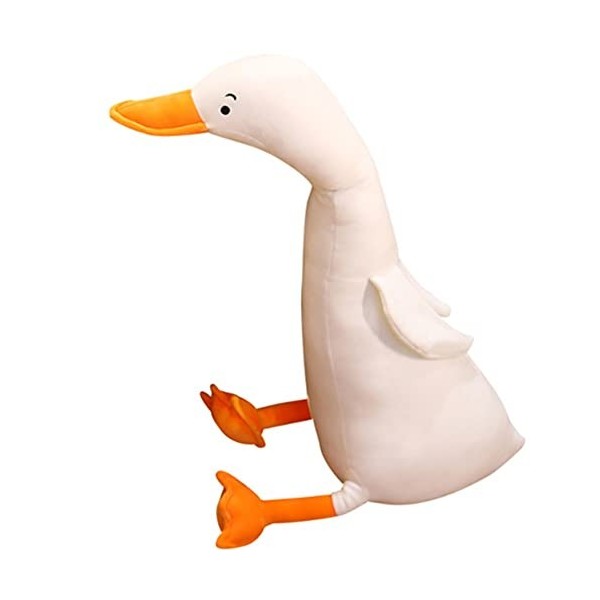 Animal en peluche de cygne blanc, poupée amusante en peluche, coussin doux doie mignon en peluche, cadeau pour enfants 65 c