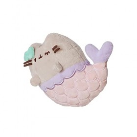 aurora World, 61516, Mermaid Pusheen Petit, Peluche éco-Responsable, Rose & Violet, Rosa & Lila