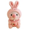 Katutude Créatif Peluche de Cochon,Cosplay Jouets Mignon Petit Cochon Peluche Animal en Peluche Jouet Doux Plushie Mignon Déc