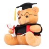 Vcedas Poupée en Peluche Petit Ours avec Bonnet de Robe, Jouet en Peluche, Animal en Peluche, pour Cadeaux de Remise de Diplô