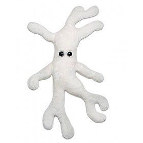 Giantmicrobes Porte-clés en forme de microbe géant en peluche Cellule osseuse