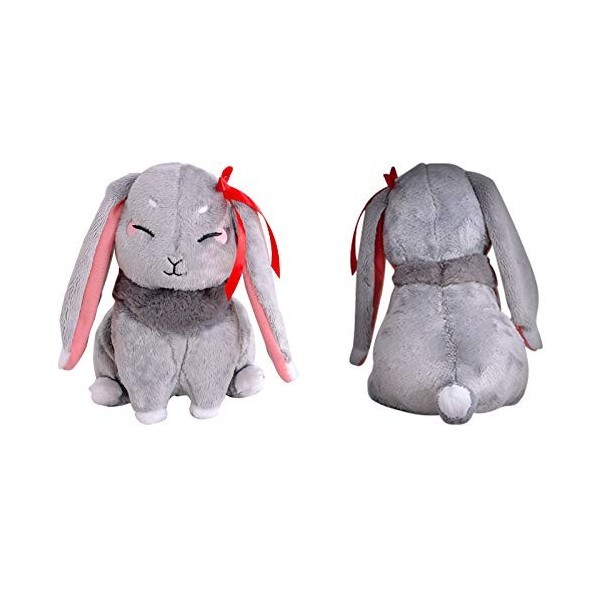 JAWSEU Mo Dao Zu Shi Lapin Poupées en Peluche, Grand maître de la Culture démoniaque Wangji Wuxian Lapin Broderie en Peluche 