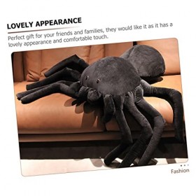SAFIGLE Peluche Araignée Oreiller en Peluche Dhalloween Oreiller Câlin Araignée Jouet Araignée Effrayant Décoration Dintérieu