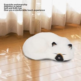 SALALIS Chat endormi simulé, Chat endormi réaliste en Peluche Doux pour Le Bureau pour Adultes