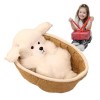 Jouet En Peluche Pour Chiot, Peluche Animale Douce, Peluche Durable, Jouets Cadeaux Pour Chiot Mignon, Jouet En Peluche Anima