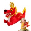 Ohicki Poupée en Peluche Dragon Chinois | Mascotte Dragon Sauteur en Peluche | Peluche Dragon Porte-Bonheur de Style Chinois,