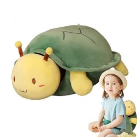 Qumiuu Oreiller en Peluche danimaux, poupées en Peluche danimaux - Peluche drôle d’Animal en Peluche de Tortue d’Abeille,Jo