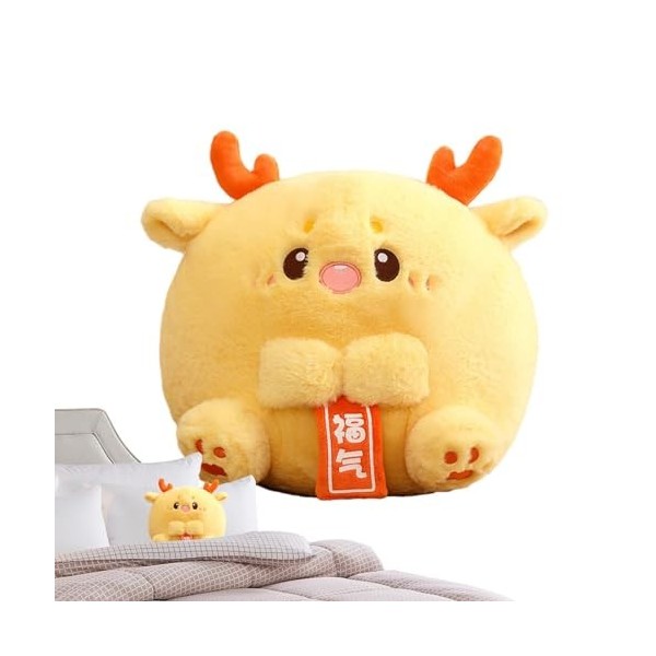 Peluche du Nouvel An chinois 2024 - Jouets en peluche de simulation - Peluche décorative Super douce pour le nouvel an chinoi