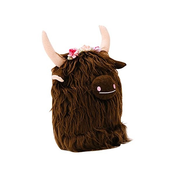 VICASKY Poupée en Peluche Vache Poupée en Peluche Vache Jouet Highland Veau en Peluche Highland Bovins Peluche en Peluche Hig