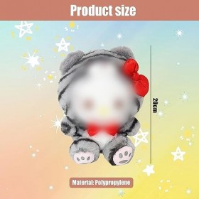 Le Tigre Cat Poupée en Peluche,20cm Poupée en Peluche de Dessin Animé pour Enfants, Plush Toy - Jouet en Peluche pour Enfants