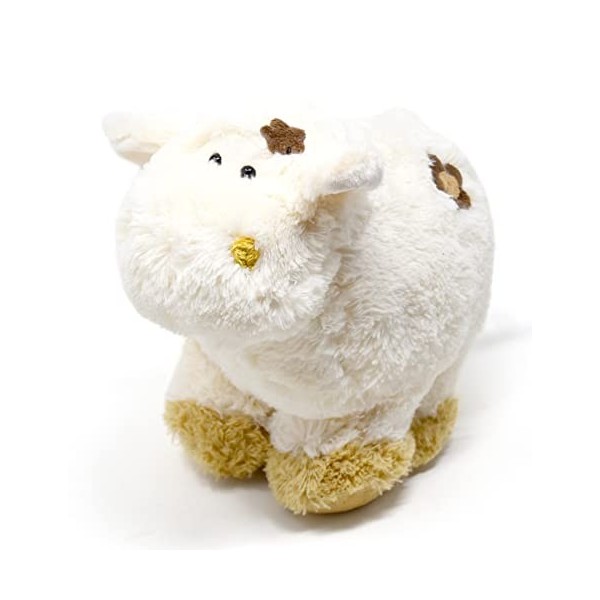 tachi Doudou Mouton 27 cm en peluche blanc naturel