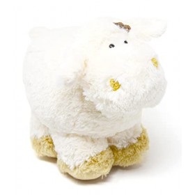tachi Doudou Mouton 27 cm en peluche blanc naturel