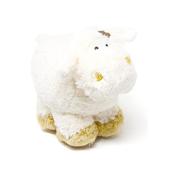 tachi Doudou Mouton 27 cm en peluche blanc naturel