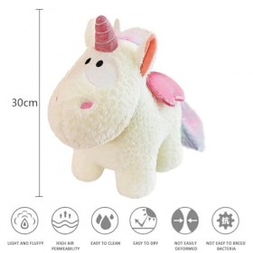 Tomicy Gefülltes Einhorn Tier Plüschtiere, Co Peluche Douce et Moelleuse pour Enfants, Jeux Populaires poupée en Peluche Douc