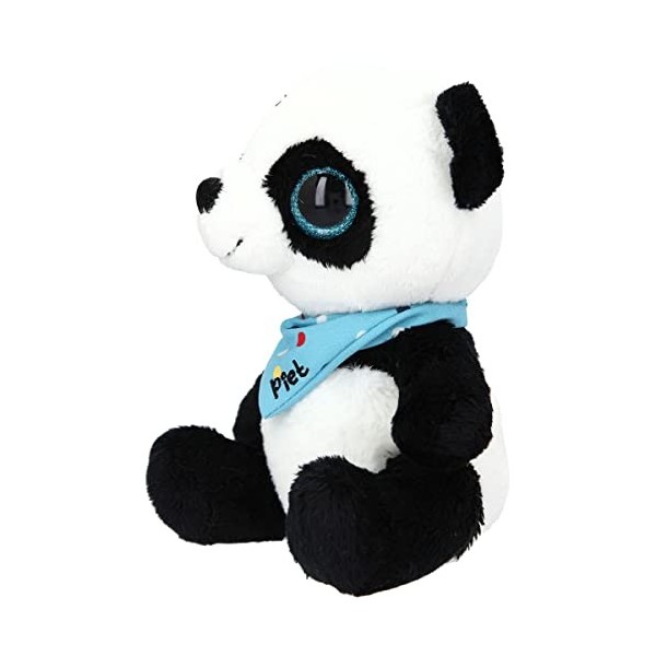 Depesche- SNUKIS – Animal en Peluche, Panda piet avec Foulard, Environ 18 cm, 11708, Multicolore, STK