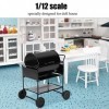 cigemay Barbecue Grill, Accessoire Cuisine Enfant Barbecue Cuisine Jeux de Cuisine Accessoires Cuisine, Mini Gril et Jouet de