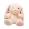 Rabbit Plush Toys with, PP Stuffed Huggable Soft Toys Cushion Gifts Rabbit Doll for Birthday Holiday Girls Mom