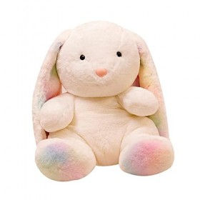 Rabbit Plush Toys with, PP Stuffed Huggable Soft Toys Cushion Gifts Rabbit Doll for Birthday Holiday Girls Mom