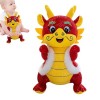 BUNIQ Peluche Dragon en Peluche, poupée Dragon Chinois en Peluche - Joli Dragon Chinois en Peluche en Costume Traditionnel Ta