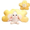 Jouet Lapin en Peluche - Poupée en Peluche Carotte Tournesol Toast Bunny | Jouet en Peluche Doux Portable en Peluche pour Cha