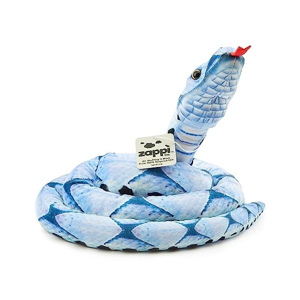 Zappi Co Jouet Serpent en Peluche Doux et Câlin pour Enfants - Faisant Partie de la Collection danimaux de la Savane : Réali