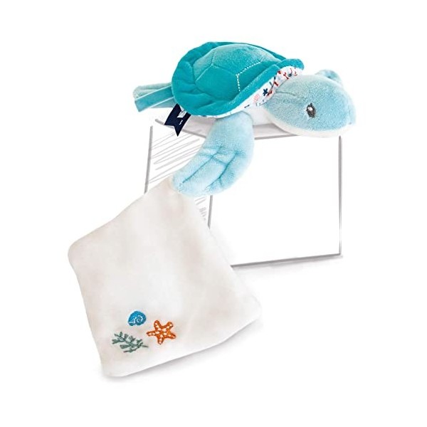 Doudou et Compagnie - Peluche Baleine Avec Doudou - 15 cm - Rose- DC3651