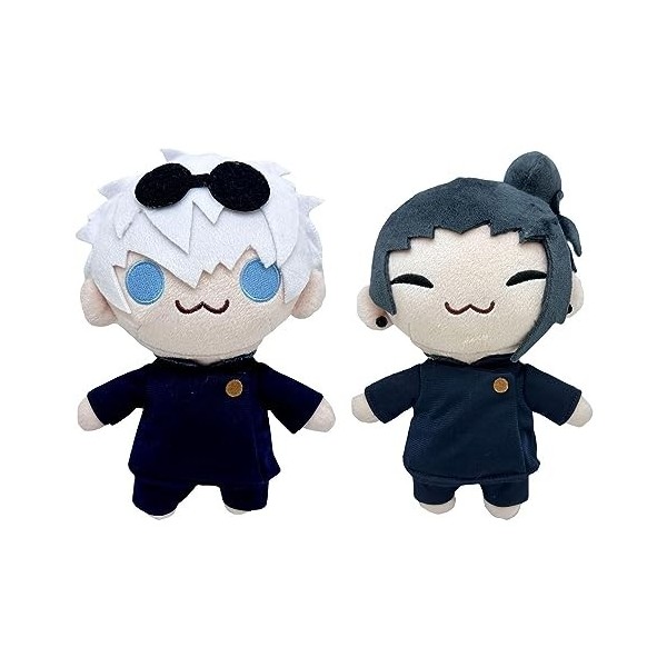 Kuyatioo Peluche Gojo Et Geto, Poupée en Peluche Jujutsu Kaisen De 21 Cm, Figurines De Poupée en Peluche Danime, Figurine De