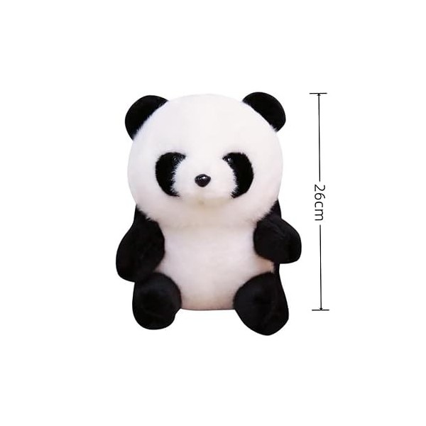 LAARNT 26cm Mignon Panda Simulation Jouet en Peluche, Panda Animal PoupéE Douce Kawaii DéCoration Chambre Oreiller CâLin Doux