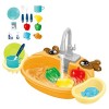 Ensemble de Jouets pour Évier de Cuisine pour Enfants, Wash Up Kitchen Sets avec Robinet, Jouets de Jeu de Rôle pour Enfants 