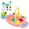 Ensemble de Jouets pour Évier de Cuisine pour Enfants, Wash Up Kitchen Sets avec Robinet, Jouets de Jeu de Rôle pour Enfants 