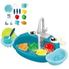 Ensemble de Jouets pour Évier de Cuisine pour Enfants, Wash Up Kitchen Sets avec Robinet, Jouets de Jeu de Rôle pour Enfants 