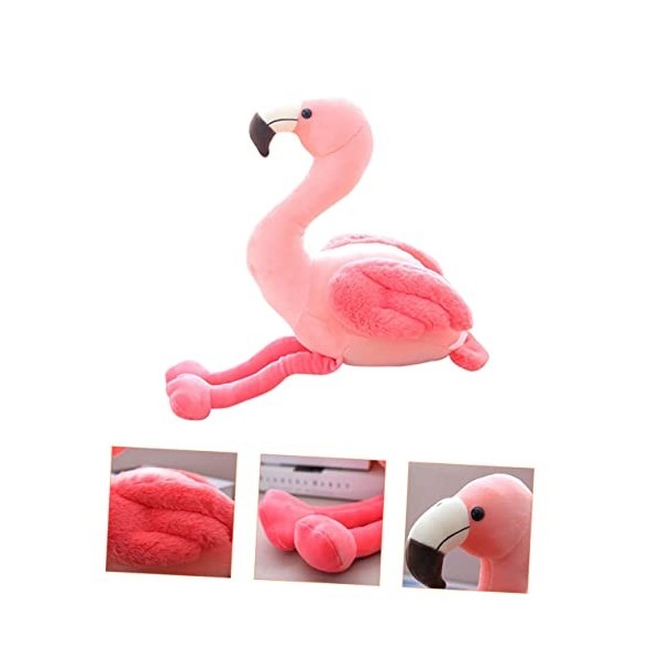 Toyvian Poupée Flamant Rose Décoration De Fête Flamant Rose Jouet Animal Flamant Rose Animal en Peluche Jouet Oiseau en Peluc