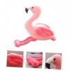 Toyvian Poupée Flamant Rose Décoration De Fête Flamant Rose Jouet Animal Flamant Rose Animal en Peluche Jouet Oiseau en Peluc