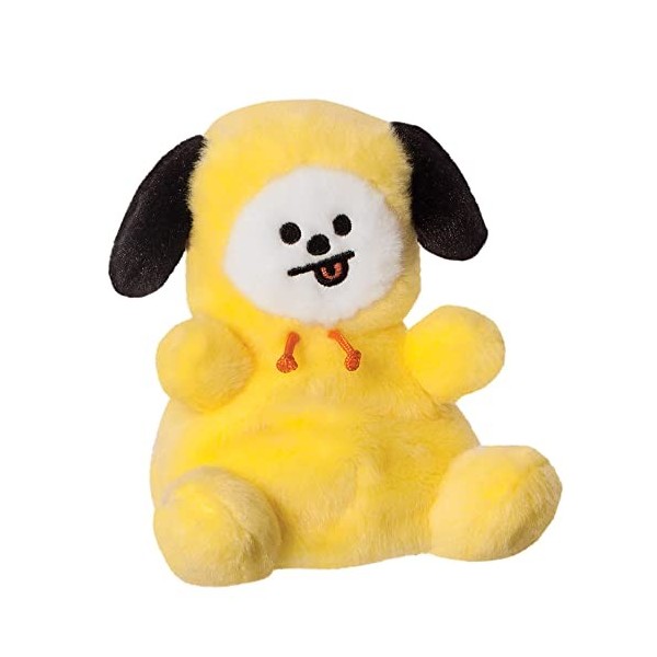 Aurora, 61504, BT21 CHIMMY Palm Pal, 13cm, Peluche éco-Responsable, Jaune