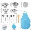 FORMIZON Ensemble de Jouets de Cuisson pour Enfants, 25 Pièces Cuisson pour Enfants Accessoires de Cuisine pour Les Enfants, 