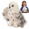 RFSHOP Harfang des neiges en Peluche, Hibou réaliste en Peluche, décor Hibou Animal, Peluche Hedwige, Oiseau simulé pour la d