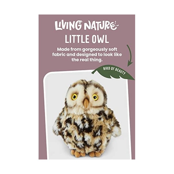 Living Nature Peluche - Petit Hibou 10cm 