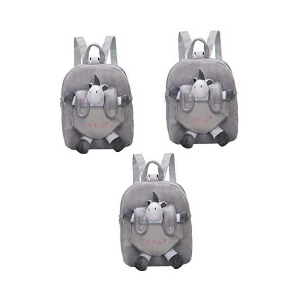 SHERCHPRY Peluches Sac en Peluche Préscolaire Sac Décole Maternelle Sac à Goûter Flamant Rose Enfant Rougir Tons De Terre