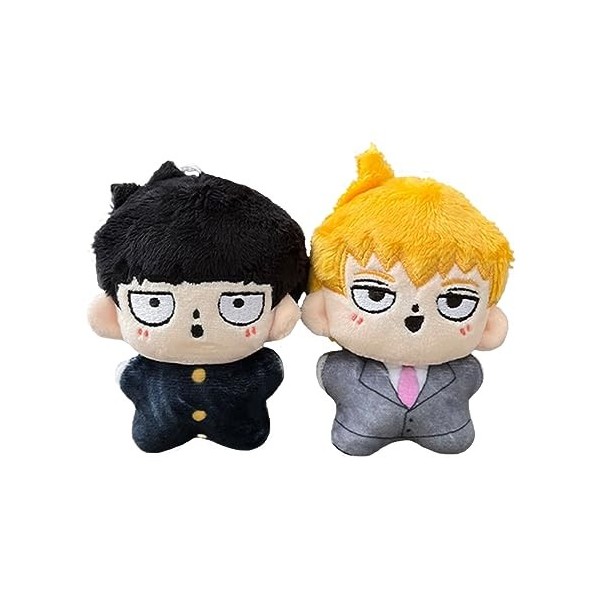 Gooyeh Mob Psycho 100 Peluche de dessin animé Kageyama Shigeo/Reigen Arataka Poupée en peluche mignonne pour chambre canapé d