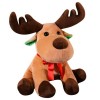 JAWSEU Jouet en Peluche, 45CM Mignon Peluche Poupée de Renne Décorations de Noël de Renne Mignon Animal Cerf en Peluche de No